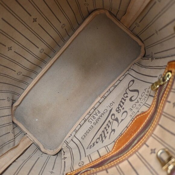 LOUIS VUITTON Neverfull PM Shoulder Tote Bag Monogram Leather BN M40155 18KB189 - Picture 10 of 16